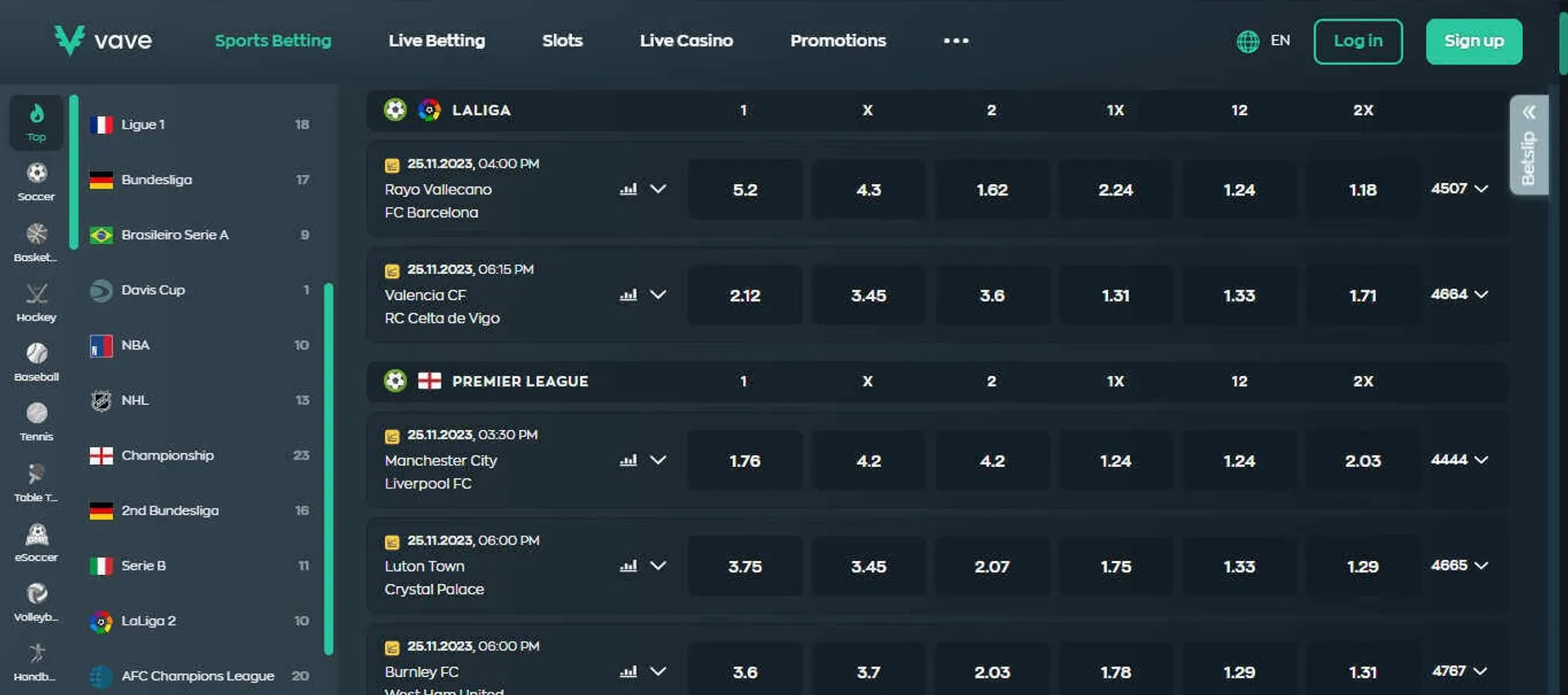 Cash bets