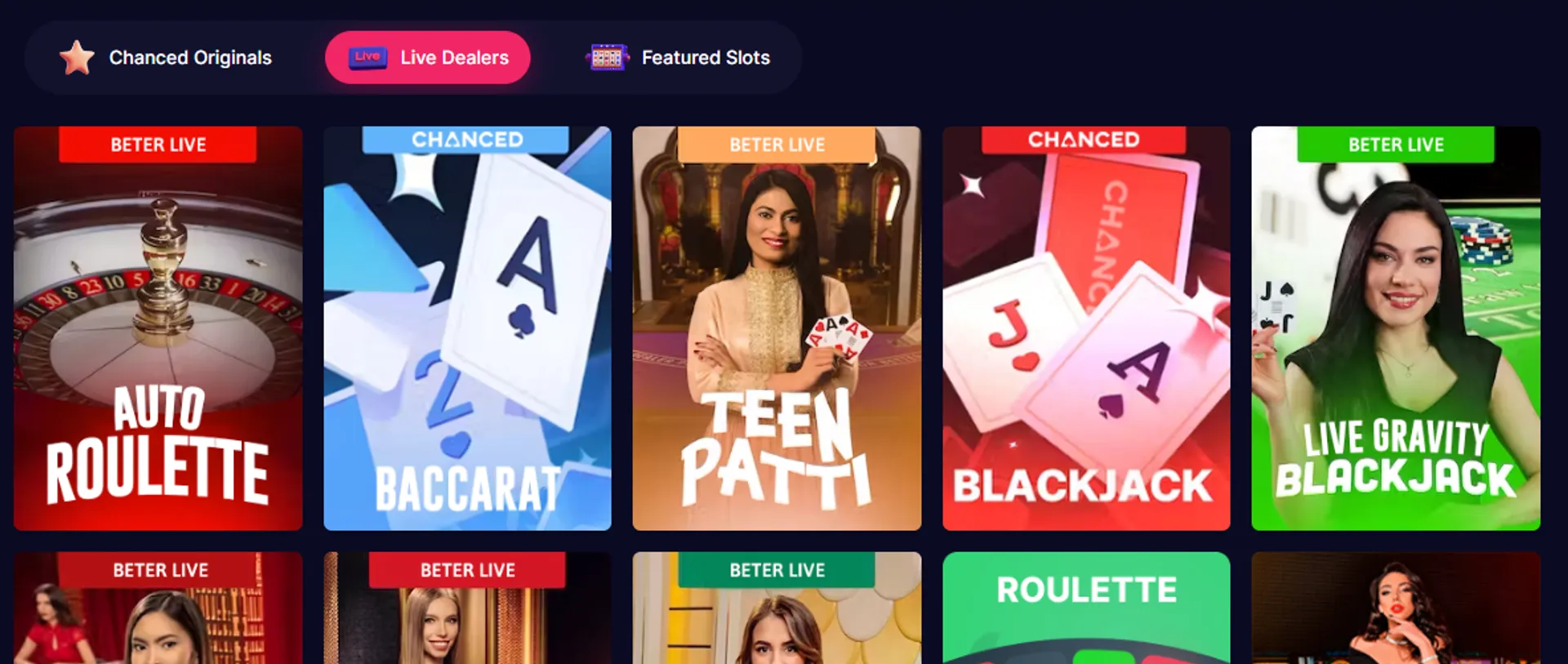 Site de jogos ao vivo