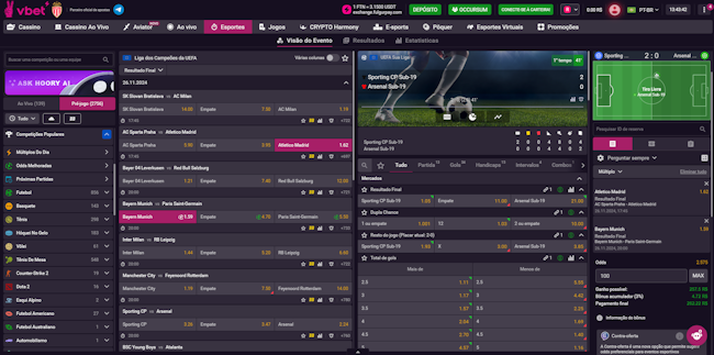 Aposta online de futebol