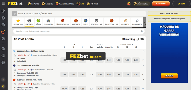 Arena sports bet